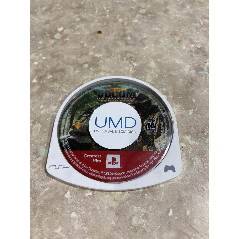 Sony SOCOM Fireteam Bravo PSP Game Disc Only Greatest Hits Tactical Shooter